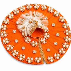 Laddu Gopal Ji Special Fancy Dress with Pagdi (Orange)