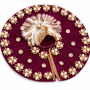 Laddu Gopal Ji Special Fancy Dress with Pagdi (Wine)