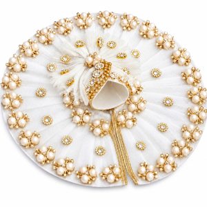 Laddu Gopal Ji Special Fancy Dress with Pagdi (White)