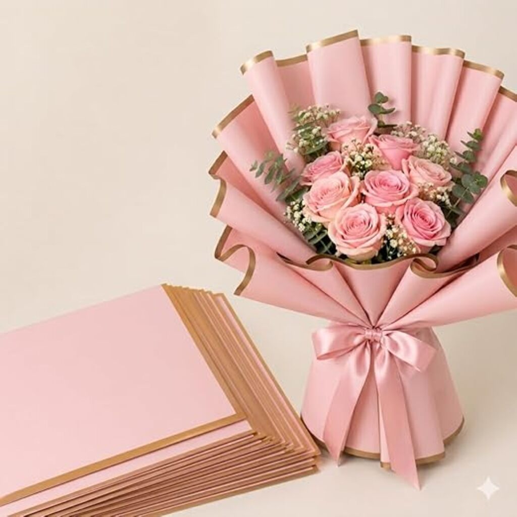 Waterproof Bouquet Wrapping Pink
