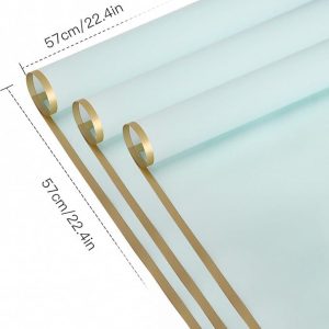 Waterproof Bouquet Wrapping (Color-Sky Blue), Pack of 10