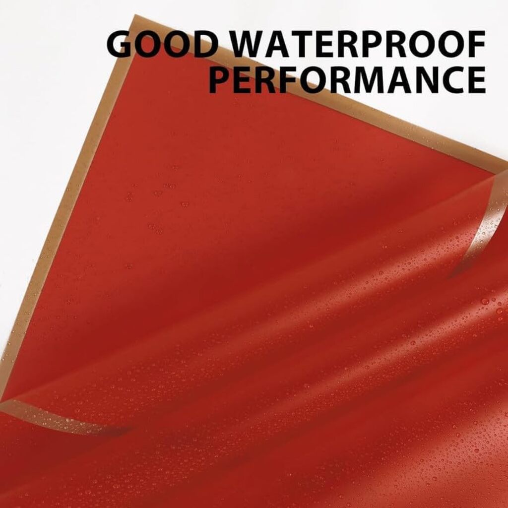 Waterproof Bouquet Wrapping (Color-Red), Pack of 10 - Image 4
